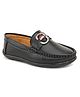 Stefens Metal Applique Detailed Loafers - Black