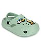 TRUFFLE COLLECTION Perforated Clogs With Butterfly & Rainbow Charms - Green