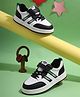 TRUFFLE COLLECTION Colour Blocked With Lace Up & Velcro Closure Sneakers - Black