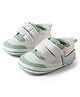 KIDLINGSS Whale Patch Detailed Double Velcro Booties - Sea Green