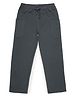 ALAN JONES Cotton Blend Knit Solid Track Pant - Anthracite Grey