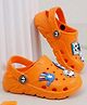 HOPPA SWEDEN Perforated Clogs With Panda & Ball Charms - Orange