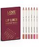 Love Earth Lip Liner Everyday Nudes -pack of 6 - 9 g