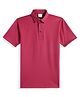 CAVIO Cotton Blend Woven Half Sleeves Solid Polo Tee - Pink