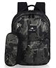 Echo Boomers Height 17 Inches Glossy Bird Backpack Durable, Comfortable and Stylish with Detachable Pouch -BLACK