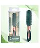 Majestique Round Green Velvet Hair Brush, Roller Brush for Men & Women