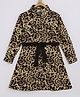 Chuppan Chupai Woven Full Sleeves Animal Printed Shirt Style Dress - Beige