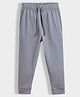 Orange Sugar 100% Cotton Knit Solid Joggers - Grey