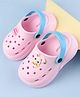 Babyoye Clogs With Bunny Applique - Pink