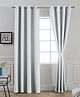 Divine Casa Solid Print White 7 Feet Microfiber Door Curtain (84 X 48 in)
