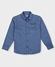 Pepe Jeans Cotton Woven Full Sleeves Solid Colour Shirt - Blue