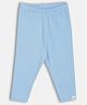 MINI KLUB Cotton Knit Solid Leggings - Blue