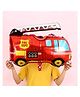 Funcart Jumbo Fire Truck Fire Engine Foil Balloon - Red