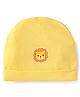 Doodle Poodle Interlock Cotton Knit Cap with Polar Bear in Snow Print Lemon Drop Yellow - Diameter 10.5 cm