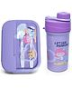 TONY STARK Kids Lunch Box and Water Bottle Set | Leak-Proof, BPA-Free, with Spoon & Fork | Perfect for School & Travel (Big Purple Sea Mermaid)
