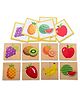 Eduspark Fruits My First Puzzle| Wooden Educational Toy for Toddlers & Preschoolers | Montessori Matching Puzzle Game for Kids | Early Learning Toy for Fruit Recognition
