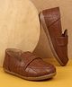 SHOES FOR JUNIORS Self Designed Loafers - Tan