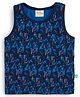 JusCubs Cotton Jersey Knit Sleeveless Abstract Printed Tank Tee - Navy Blue