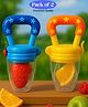 Luvlittle Baby Silicone Food/fruit Nibbler, Baby Food and Fruit Feeder Combo - Colour May Vary (Pack of 2)