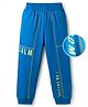 Pine Kids Knit Full Length Lounge Pant With Text Print - Blue
