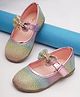boyz n galz Shimmered Bow Applique Detailed Mary Janes Ballerinas - Multi Colour