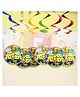 Funcart Despicable Me 2 Theme Swirl Decoration Multicolor - Pack of 6