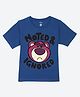 Wear Your Mind Cotton Knit Disney Toy Story Featuring Half Sleeves Lotso Printed Tee - Blue