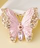 SYGA Elegant Butterfly Brooch  Alloy Crystal Drop Oil Pin  Fashionable & Versatile  Exquisite Gift Accessory - Pink