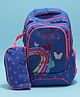 Rushabh Novelty Height 18 Inch Cute design, backpack for school, office, and travel, spacious compartments, bags for boys and girls School Bag 0502-Blue-Butterfly
