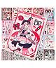 FunBlast Korean Self-Adhesive Kawaii Sticker Book Set for Kids - 20 Sheets Peach