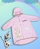 Yellow Bee Disney Full Sleeves Frozen Characters Printed Hooded Raincoat - Lilac
