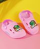 PASSION PETALS Perforated Clogs With Baby Dinosaur Charms - Pink