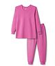 Bodycare Cotton Full Sleeves Pullover Thermal Inner Wear Set - Fuchsia