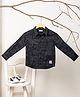 PURPLE UNITED KIDS Cotton Woven Full Sleeves Abstract Printed Shirt - Black
