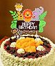 Funcart Jungle Animal Acrylic Happy Birthday Cake Topper - Multicolor