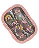 Little Surprise Box 3 Section Fairy Print Stainless Steel Kids Lunch Box - Peach