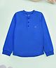 Kiddopanti Cotton Knit Full Sleeves Solid Tee - Royal Blue