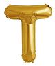 Shopperskart Helium Foil Balloon T Shape - Golden
