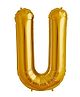 Shopperskart Helium Foil Balloon U Shape - Golden