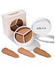 Gleva Tri-Color Concealer for Women, Full Coverage,Waterproof & Long-Lasting for Dark Circles, Fine Lines & Under Eye (Dusky) - 100 g