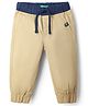 UCB Cotton Woven Full Length Jogger With Elasticated Hem - Beige