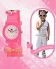Kool kidz Butterfly Designed Analogue Watch - Pink