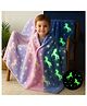 Devico Queen Size Glow in The Dark Blanket for Kids 214x144 Cm Soft Flannel Fleece Throw Cozy & Warm All Season Blanket for Kids for Boys & Girls Ages 2-15