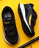 TRASE Colour Blocked Double Velcro Closure Sneakers - Black & Yellow
