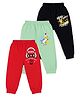 Tiny Hugs Cotton Knit Pack of 3 Headphones & Animals Printed Pajamas - Black Green & Red