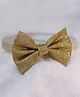 BABY Charm Bow Applique Detailed Glitter Designed Headband - Gold