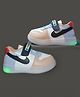 NEW STEPS Colour Blocked LED Velcro Closure Shoes - Peach