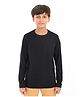 Zion Single Jersey Knit Full Sleeves Solid Tee - Black