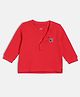 MINI KLUB Cotton Knit Full Sleeves Play Text Patch Detailed Tee - Red