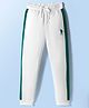 US Polo Assn Cotton Knit Full Length Solid Colour Track Pant - White